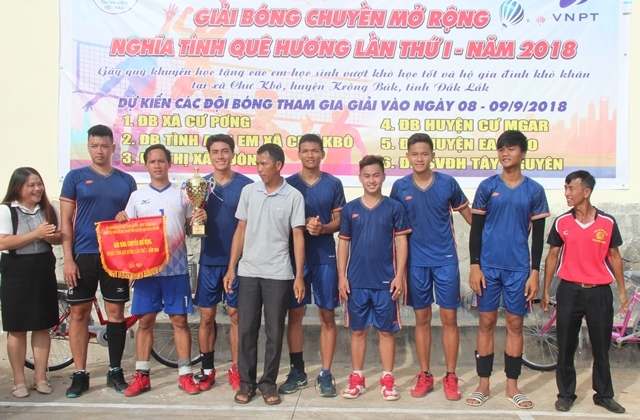 Đội bóng đến từ Thiện nguyện Già Lam, Chư Kbô đã vinh dự giành được Giải Nhất