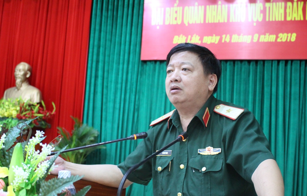 Thiếu tướng Hà Huy Long phát biểu chỉ đạo hội nghị