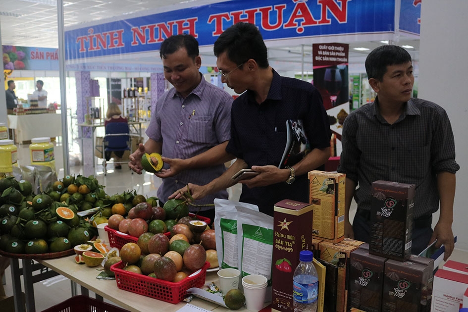  Doanh nghiệp tỉnh ngoài  tìm hiểu về các sản phẩm cam, chanh dây,  ca cao... của Đắk Lắk  tại Hội nghị  kết nối  cung cầu  TP. Hồ Chí Minh và các tỉnh, thành phố năm 2018.    