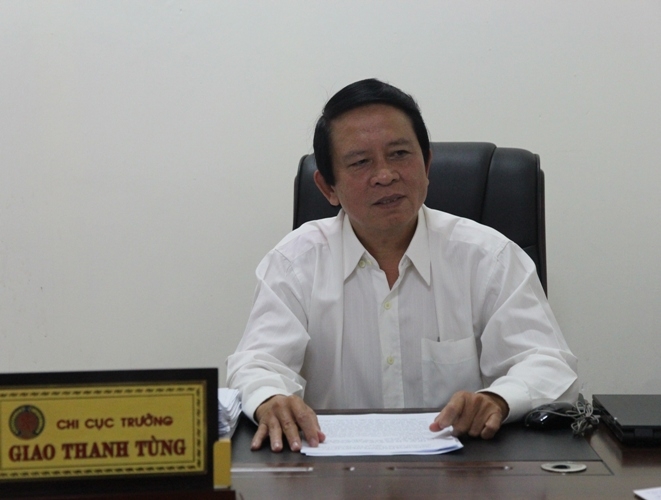 Ông Giao Thanh Tùng, Quyền Cục trưởng Cục Quản lý thị trường tỉnh Đắk Lắk. Ảnh: H.Gia 