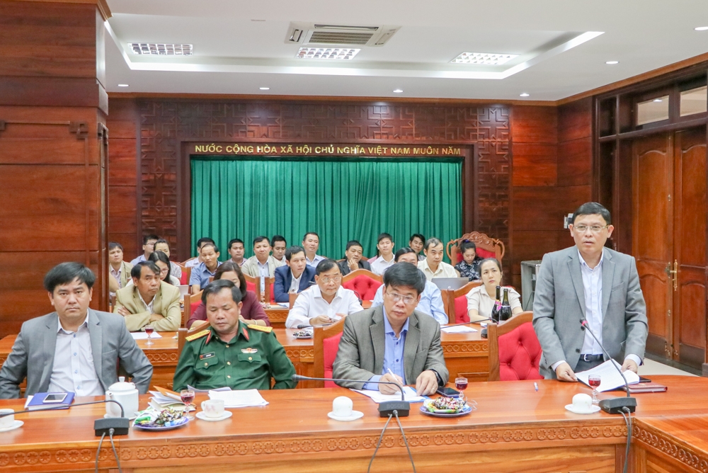 Phó Chủ tịch UBND tỉnh Nguyễn Tuấn Hà phát biểu