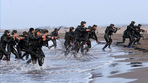 Lực lượng Vệ binh Cách mạng Hồi giáo Iran huấn luyện. Nguồn: jns.org