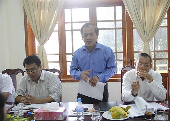 Ông Huỳng Ngọc Dương, Phó Giám đốc Sở Công thương Đắk Lắk thông tin về nang lực sản xuất hàng hóa của tỉnh