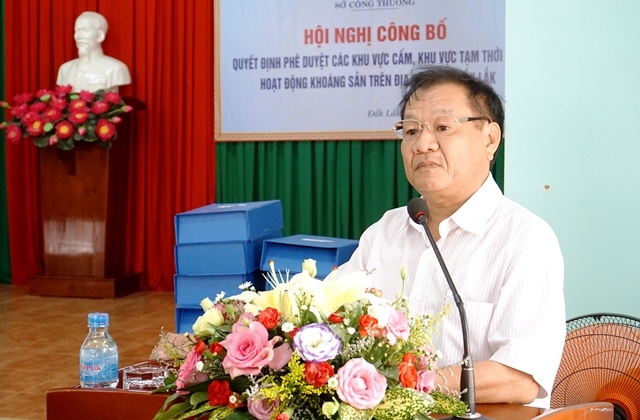 Giám đốc Sở Công thương Phạm Thái đã công bố Quyết định 673/QĐ-UBND của UBND tỉnh tại Hội nghị.