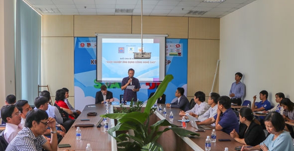 Một hoạt động hỗ trợ khởi nghiệp do Hội Doanh nhân trẻ tỉnh tổ chức vào tháng 5-2019.