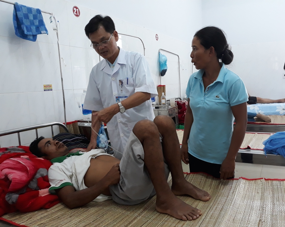 Bệnh nhân Y Krông Ntơ điều trị tại khoa Truyền nhiễm, BVĐK vùng Tây Nguyên. 
