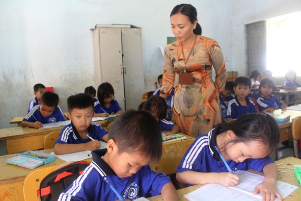 Trường Tiểu học Kim Đồng (xã Cư Kbang, huyện Ea Súp) còn nhiều khó khăn về cơ sở vật chất khi triển khai chương trình giáo dục phổ thông mới. 