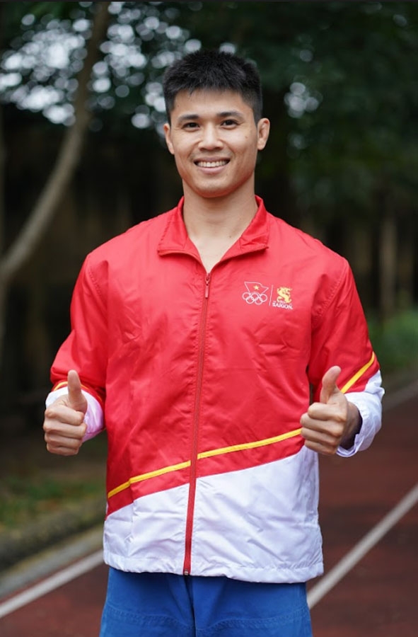 VĐV Nguyễn Tấn Công đã sẵn sàng để giành chiến thắng tại SEA Games 30