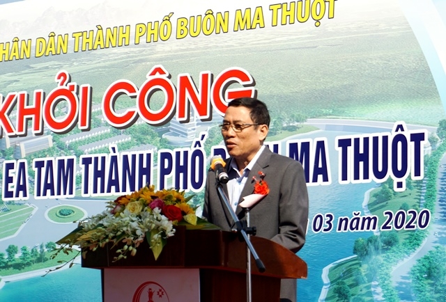 Phát biểu tại Lễ khởi công, Phó Chủ tịch UBND tỉnh Võ Văn Cảnh
