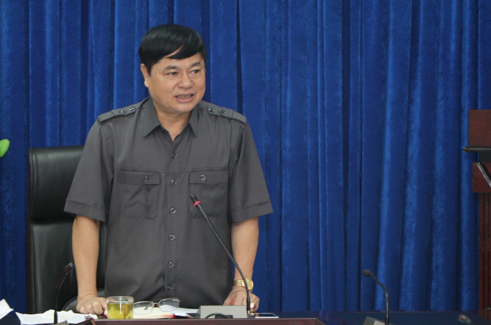 Phó Bí thư Thường trực Phạm Minh Tấn phát biểu chỉ đạo tại Hội nghị. Ảnh: N.Gia
