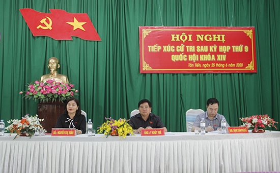 Đoàn đại biểu quốc hội tỉnh tiếp xúc cử tri tại huyện Krông Pắc