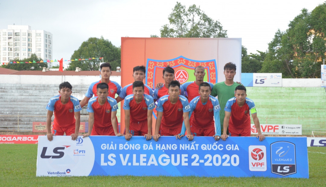 Đội hình ra sân của Câu lạc bộ bóng đá Đắk Lắk.