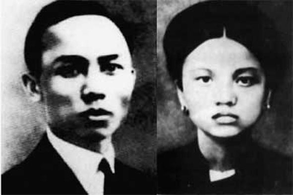          Vợ chồng  chiến sĩ cộng sản Lê Hồng Phong  và Nguyễn Thị Minh Khai.  Ảnh tư liệu