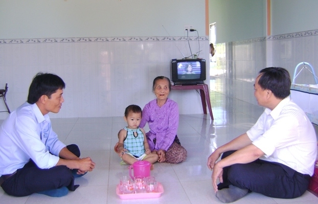 Nhà tình nghĩa được xây dựng cho một hộ gia đình chính sách tại xã Ea Kuang, huyện Krông Pắc