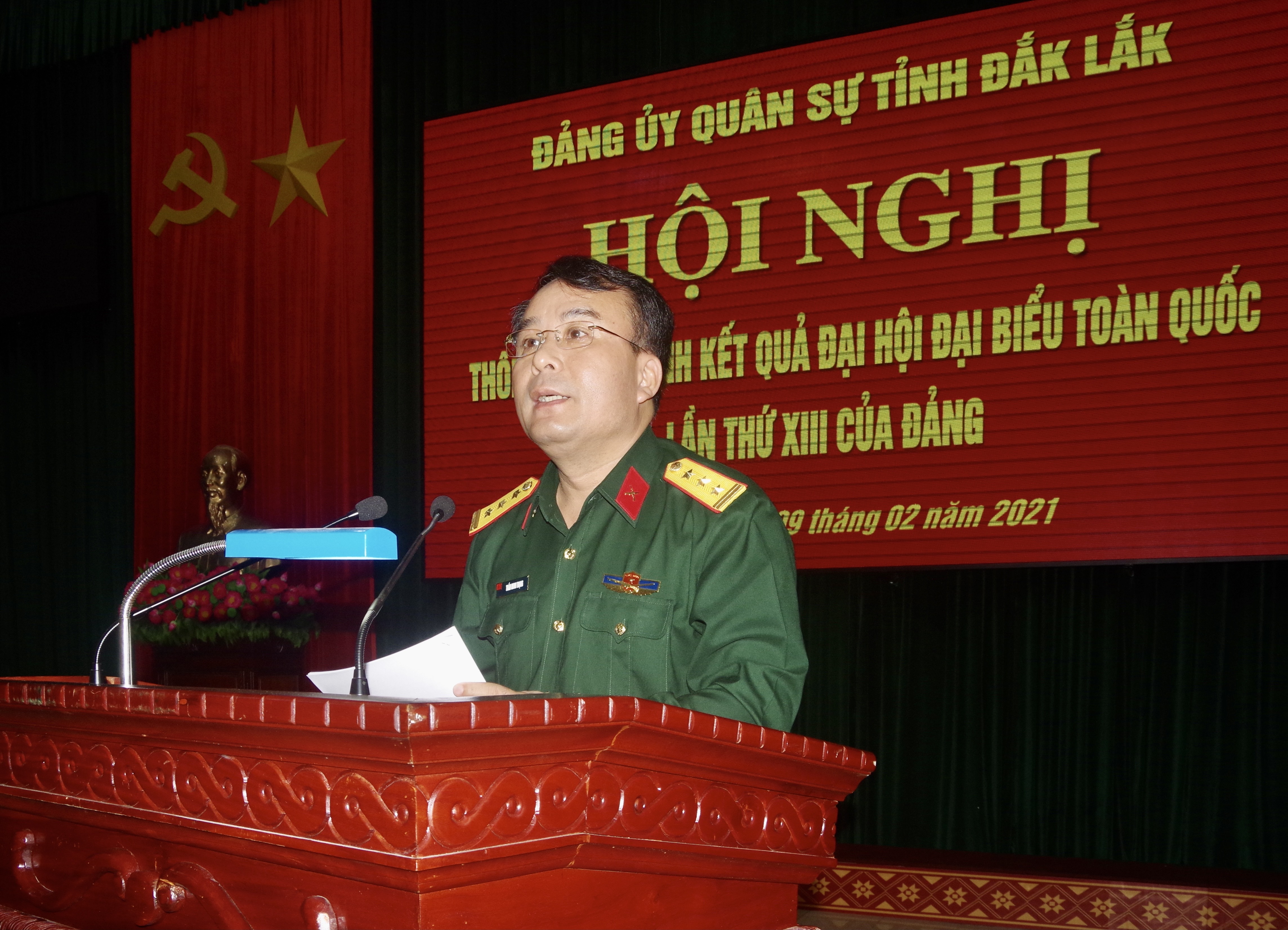 Bộ Chỉ huy Quân sự tỉnh thông báo nhanh kết quả Đại hội đại biểu toàn quốc lần thứ XIII của Đảng
