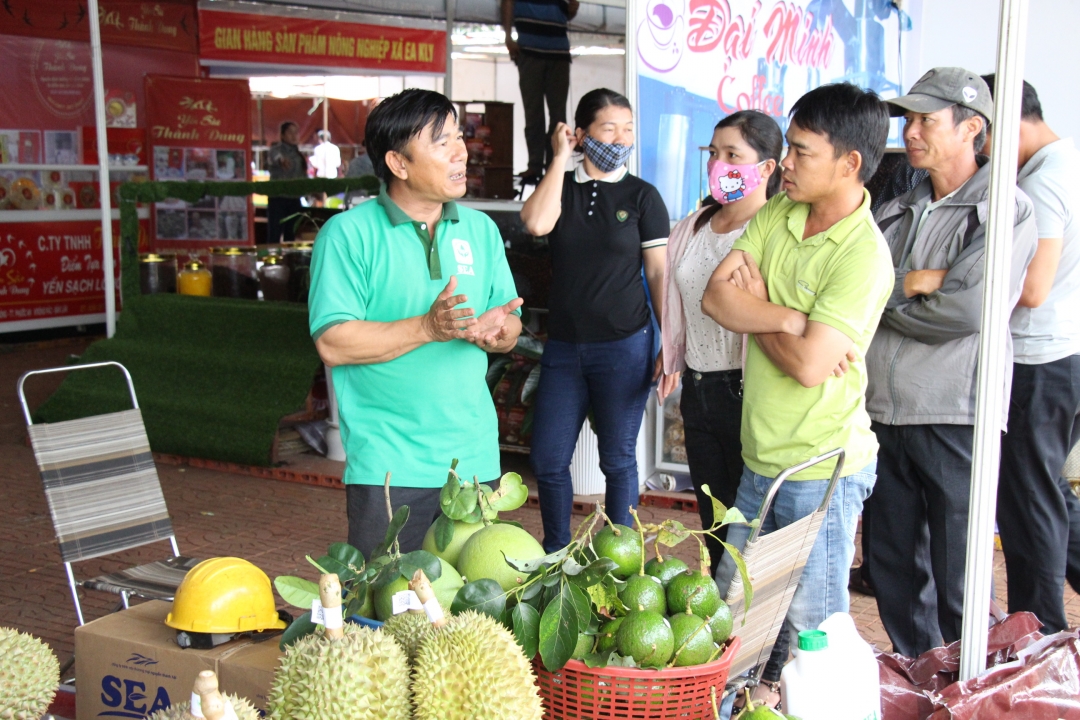 Huyện Krông Pắc tổ chức Hội chợ thương mại nông sản (năm 2020) để kích cầu tiêu dùng, xây dựng và quảng bá thương hiệu nông sản địa phương.