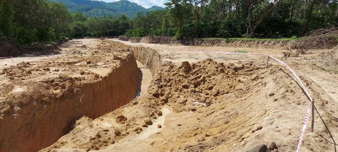 Một vị trí của Dự án Hồ chứa nước Yên Ngựa tại thôn 1B, xã Cư Êwi, huyện Cư Kuin đã được người dân bàn giao mặt bằng.  