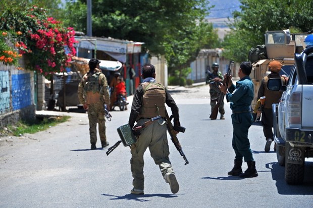 Lực lượng an ninh Afghanistan trong chiến dịch truy quét phiến quân Taliban tại tỉnh Laghman tháng 5 vừa qua.