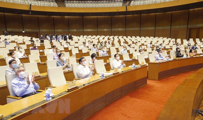 Các đại biểu tham dự hội nghị tại Nhà Quốc hội. Ảnh: TTXVN